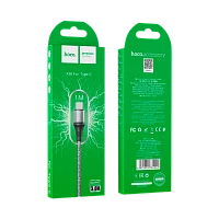 Кабель HOCO X50 USB (m)-Type-C (m) 1м 3.0A нейлон серый (1/31/310)