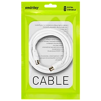 Кабель Smartbuy K-TV233-60 TV (m)-TV (f) 3м силикон серый (1/60)