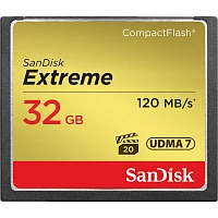 Карта памяти CF SanDisk EXTREME 32GB 800x 120 МБ/сек UDMA 7