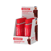 Клей Контакт контактный 30г BOX10 прозрачный (1/10/120)