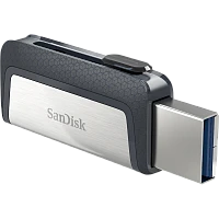 Флеш-накопитель SanDisk Ultra Dual DDC2 16GB USB3.1 Type-C (m) пластик серый