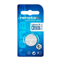 Батарейка Renata CR1616 BL1 Литиевая 3V (10/300/2400)