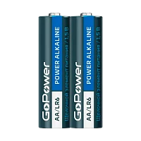 Батарейка GoPower LR6 AA SH2 Щелочная 1.5V (2/40/800)