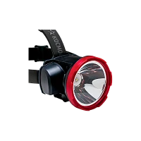 Фонарь налобный Космос H5W 5W 1LED от аккумулятора 2 режима черный (1/12/24)