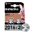 Батарейка Duracell CR2016 BL2 Lithium 3V CN (Китай) (2/12/144)