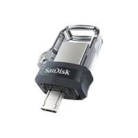 Флеш-накопитель SanDisk Ultra Android Dual Drive DD3 128GB USB3.0 microUSB (m) пластик черный