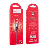 Кабель HOCO X50 USB (m)-microUSB (m) 1м 2.4A нейлон серый (1/31/310)