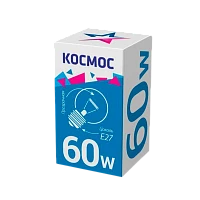 Лампа накаливания Космос E27 60W 220-240V шар Брест прозрачная