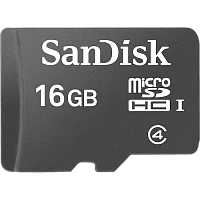 Карта памяти microSD SanDisk Mobile 16GB Class4 4 МБ/сек с адаптером