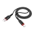 Кабель HOCO X59 USB (m)-Type-C (m) 1.0м 3.0A нейлон черный (1/33/330)