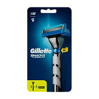 Бритва Gillette "MACH3 TURBO 3D" 3 лезвия 2 кассеты ENG (1/6)