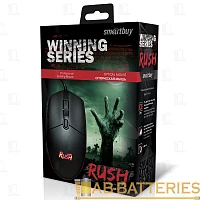 Мышь проводная Smartbuy 714G RUSH игровая USB черный (1/24)