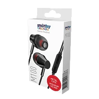 Наушники внутриканальные Smartbuy M100 с микр. черный в коробке (1/60)