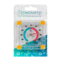 Термометр биметаллический белый (1/100)