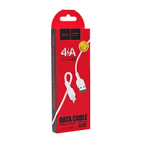 Кабель HOCO X33 USB (m)-microUSB (m) 1м 4.0A ПВХ белый (1/33/330)