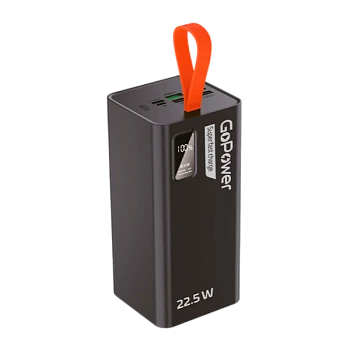 Внешний аккумулятор GoPower PB03-50 50000mAh 3.0A 22.5W 4USB/Type-C CCC черный (1/50)