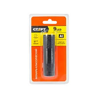 Фонарь светодиодный Старт LHE 209-C1 9W 9LED от батареек черный (1/50/200)