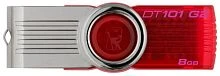 Флеш-накопитель Kingston DataTraveler 101 G2 8GB USB2.0 пластик красный 
