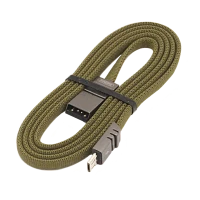 USB кабель REMAX Weave (Micro) RC-081m Зеленый (1M, 2.1A)