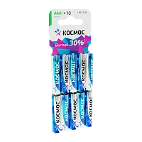 Батарейка Космос LR03 AAA BL10 Alkaline 1.5V (10/300/600) 