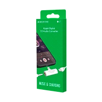 Переходник AUX Borofone BV7 Jack 3.5mm (f)-Lightning (m)/Lightning (f) пластик белый (1/72/288)