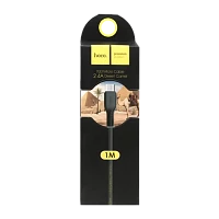 Кабель HOCO X20 USB (m)-microUSB (m) 1м 2.4A ПВХ черный (1/30/300)