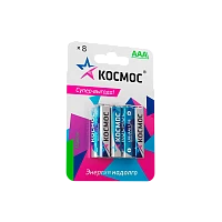 Батарейка Космос LR03 AAA BL8 Alkaline 1.5V (8/96/576) 