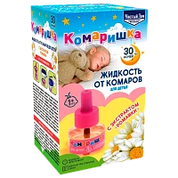 Жидкость от комаров Чистый дом 30 ночей 29мл детская с ромашкой (1/80)