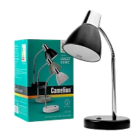 Светильник настольный Camelion KD-359 40W 230V E27 на основании 1.6м черный (1/12)