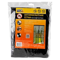 Антимоскитная сетка Рыжий кот "Капутомоскито" "Птички" на магнитах черный (1/10/60)