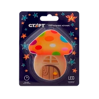 Ночник Старт Гриб-домик NL 3LED оранжевый