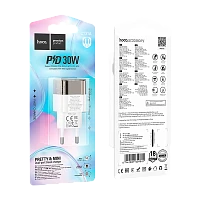 Сетевое З/У HOCO C131A 1USB/Type-C 3.0A 30W QC3.0 черный (1/30/180)