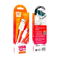 Кабель GFPower X31UT USB (m)-Type-C (m) 1м 3.0A ПВХ белый (1/30/420)