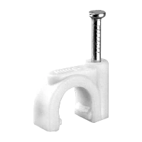 Скоба Volsten V02-6W-1-06-050 пластиковая круглая 6 мм (50шт.)