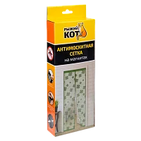 Антимоскитная сетка Рыжий кот "Капутомоскито" "Клевер" на магнитах белый (1/10)
