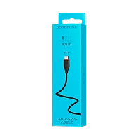 Кабель Borofone BX73 USB (m)-2хType-C/Lightning 1м 60W ПВХ черный