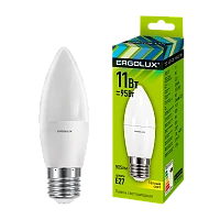 Лампа светодиодная Ergolux C35 E27 11W 3000К 172-265V свеча (1/10/100)