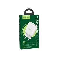 Сетевое З/У HOCO N5 1USB/Type-C 3.0A 20W PD3.0 белый (1/12/120) 