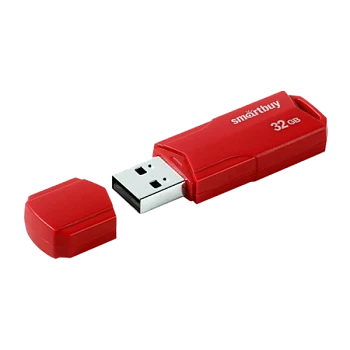 Флеш-накопитель Smartbuy Clue 32GB USB2.0 пластик красный