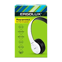Наушники полноразмерные Ergolux ELX-BTHP01-C01 bluetooth 5.3 с микр. MP3/FM белый (1/5/80)