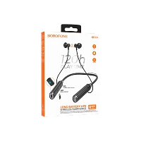 Наушники вставные Borofone BE64 bluetooth 5.3 с микр. спорт. черный (1/84)