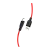 Кабель HOCO X21 Plus USB (m)-Lightning (m) 2.0м 2.4A силикон черный красный (1/28/168)