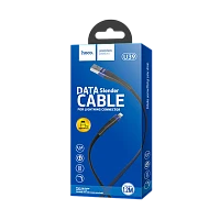 Кабель HOCO U39 USB (m)-Lightning (m) 1.2м 2.4A нейлон синий (1/24/240)