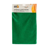 Тряпка для пола Рыжий кот M-02F-XXL 80х100см микрофибра зеленый (1/10/40)