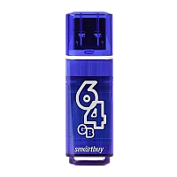 Флеш-накопитель Smartbuy Glossy 64GB USB3.0 пластик синий