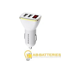 Автомобильное З/У Borofone BZ11 2USB 2.1A дисплей черный (1/42/168)