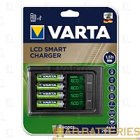 З/У для аккумуляторов Varta LCD Smart Charger (57674) AA/AAA 4 слота
