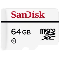 Карта памяти microSD SanDisk High Endurance 64GB Class10 20 МБ/сек с адаптером