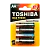 Батарейка Toshiba LR6 AA BL4 Alkaline 1.5V (4/48/192)