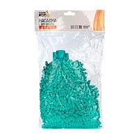 Насадка для швабры Рыжий кот Лапша микрофибра 28см цельная (1/10/50)